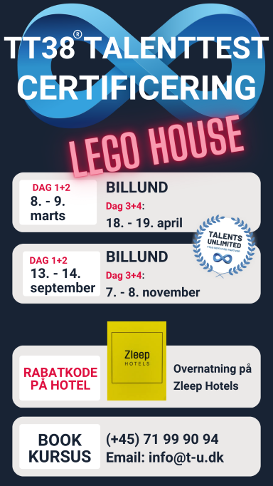 TT38 Talenttest Certificering - 2023 Kurser i Billund, LEGO House